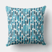 水彩ストローク091121 – 水色ブルートーンスロー クッション (裏面)