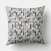 水彩ストローク091121 – 白黒 クッション (裏面)
