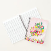 水彩スネーク&フローラジパーソナライズされたャーナル ノートブック (内部)