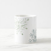 水彩スノーフレークマグ コーヒーマグカップ (中央)