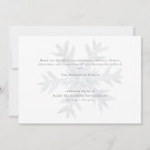 水彩スノーフレーク死別葬礼 サンキューカード (正面)