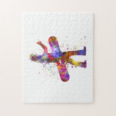 水彩スノーボード大会 ジグソーパズル (縦)