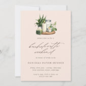 水彩スパバチェロレッテ週末QRコード 招待状 (正面)