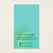 水彩スプラッシュイヤリングディスプレイブルーカード (裏面)