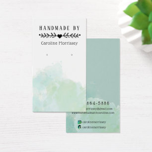 水彩スプラッシュイヤリング表示カード