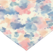 水彩スプラッシュピンクブルー テーブルクロス (アングル)