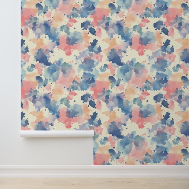 水彩スプラッシュピンクブルー 壁紙 (アプリケーション)