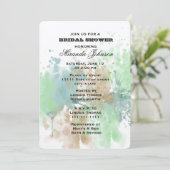 水彩スプラッシュブライダルシャワー 招待状 (スタンド正面)