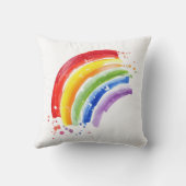水彩スプラッシュレインボー クッション (裏面)