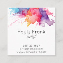 水彩スプラッシュレインボー