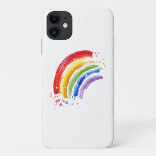 水彩スプラッシュレインボー iPhone 11 ケース