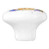 水彩スプラッシュレモン セラミックノブ (側面)