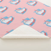 水彩スプラッシュ付きローラースケート シェルパブランケット (3/4)