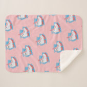 水彩スプラッシュ付きローラースケート シェルパブランケット (正面(横))