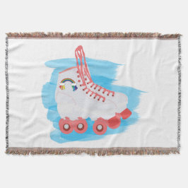 水彩スプラッシュ付きローラースケート スローブランケット