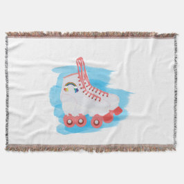 水彩スプラッシュ付きローラースケート スローブランケット