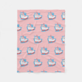 水彩スプラッシュ付きローラースケート フリースブランケット