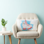 水彩スプラッシュ付きローラースケート ランバークッション (椅子)