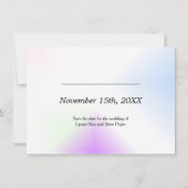 水彩スプラッシュ日付の保存 セーブザデート (裏面)