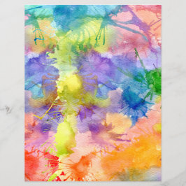 水彩スプラッシュ色彩の鮮やか紙