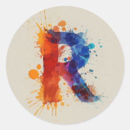 水彩スプラッシュR ラウンドシール