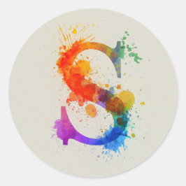 水彩スプラッシュS ラウンドシール