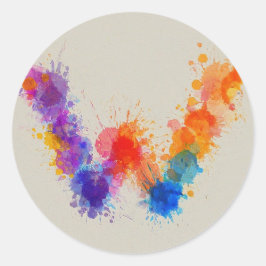 水彩スプラッシュW ラウンドシール