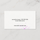 水彩スプラット 名刺 (裏面)