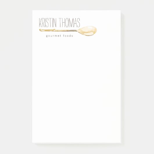 水彩スプーンケータリングシェフ ポストイット (正面)