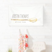 水彩スプーンケータリング、シェフバナー 横断幕 (インサイチュ)