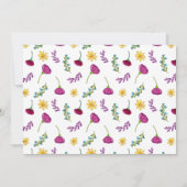 水彩スペインのフローラ結婚Fiestaの写真 セーブザデート (裏面)