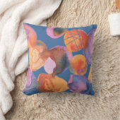 水彩スポッジ,ソフトカラー,抽象芸術 クッション (ブランケット)