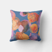 水彩スポッジ,ソフトカラー,抽象芸術 クッション (裏面)