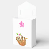 水彩スロースをテーマにしたベビースシャワー フェイバーボックス (オープン)