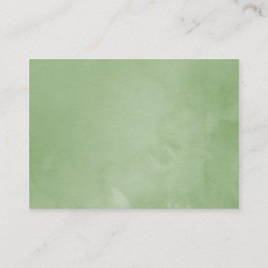 水彩スロースをテーマにした赤ちゃんシャワーおむつラッフル エンクロージャーカード (裏面)