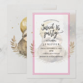 水彩スロー Moon クラウン                        招待状 (正面/裏面)