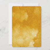 水彩セイロンイエローのモダンなクリスマスカード 招待状 (裏面)