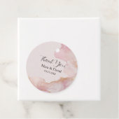 水彩セラピナピンクと金ゴールドメッセージカード フェイバータグ (インサイチュ)