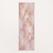 水彩セラピナピンクと金ゴールドヨガマット ヨガマット (正面)