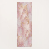 水彩セラピナピンクと金ゴールドヨガマット ヨガマット (裏面)