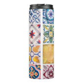 水彩セラミックタイル収集。スクエアビンタグ タンブラー (裏面)