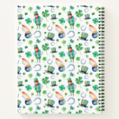 水彩セントパトリックの日の模様 ノートブック (裏面)