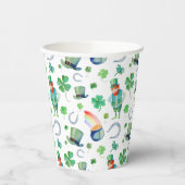 水彩セントパトリックの日の模様 紙コップ (左)
