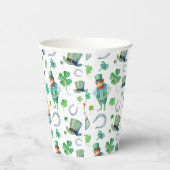 水彩セントパトリックの日の模様 紙コップ (右)