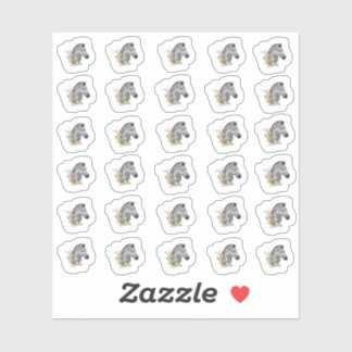 水彩ゼブラミニシール シール