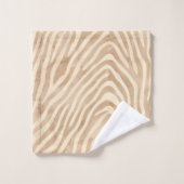 水彩ゼブラ印刷 バスタオルセット (ウォッシュタオル)