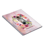 水彩ゼブラ及びフローラリース ノートブック (右側)