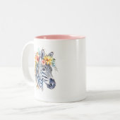 水彩ゼブラ ツートーンマグカップ (正面左)