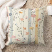 水彩ソフトカラー花両面 クッション (ブランケット)