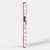 水彩ソフトクリーム、マカロン、ピンクのストライプ Case-Mate iPhoneケース (裏面 / 右)